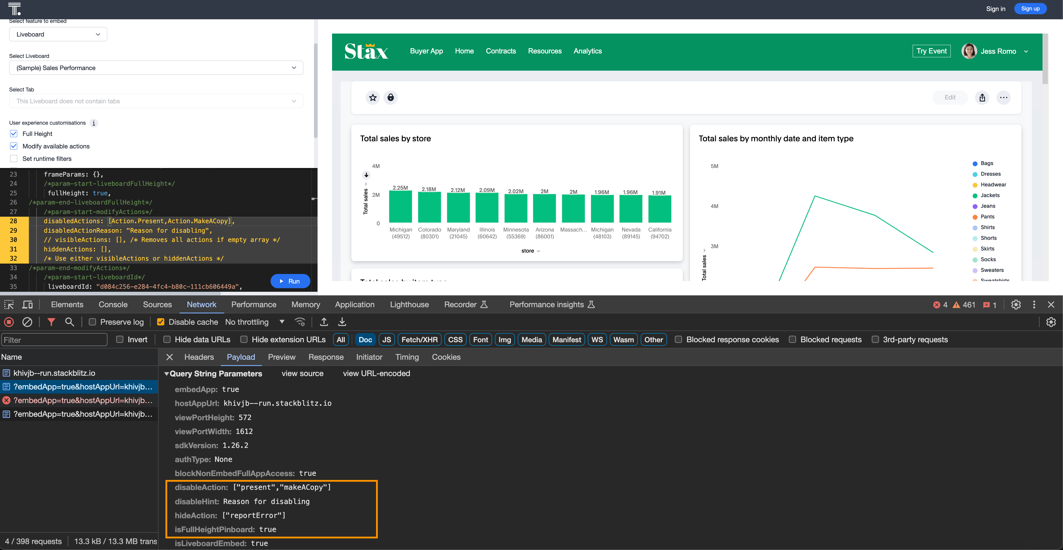 iFrame embedding